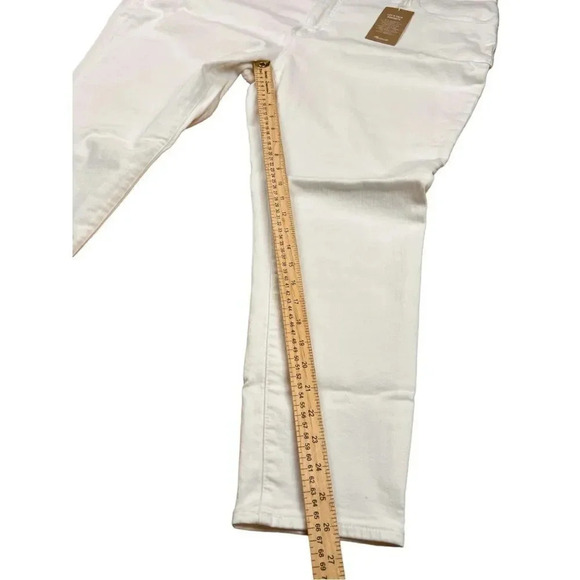 Madewell Petite 9” Mid-Rise Skinny Jeans Pure White 37 - Picture 7 of 12
